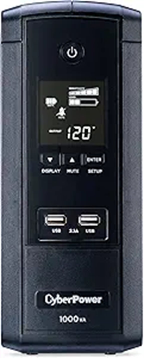 CyberPower 1000VA/600W LCD UPS System with 10 Outlets
