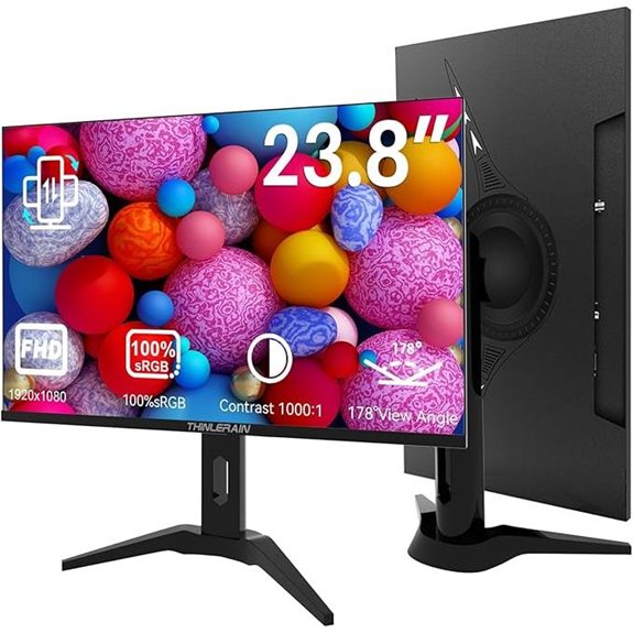 23.8 1080p Computer Monitor with HDMI VESA Speakers