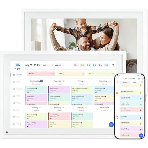 10.1 Inch WiFi Touchscreen Digital Calendar