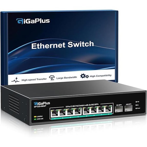 10-Port 2.5Gb PoE Switch with 10G Uplink