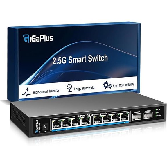 GiGaPlus 10-Port 2.5Gb Ethernet Switch