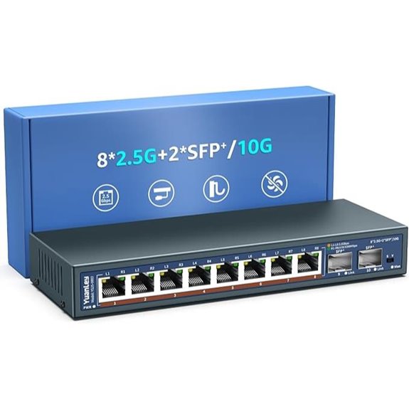 YuanLey 10-Port 2.5G Ethernet Switch with 10G SFP