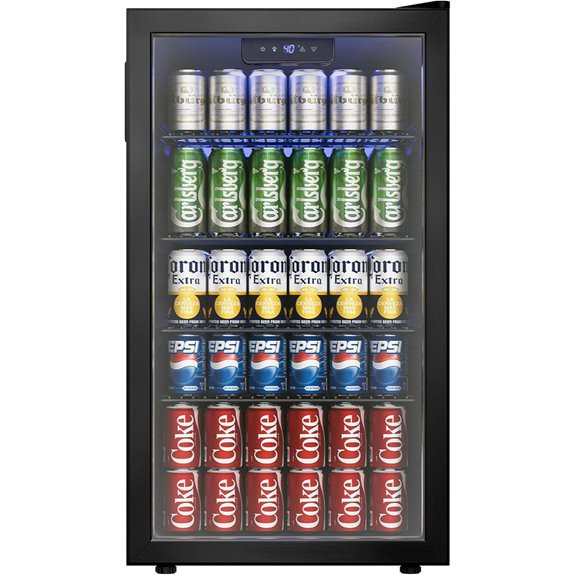 Beverage Cooler Refrigerator 126 Can Mini Fridge