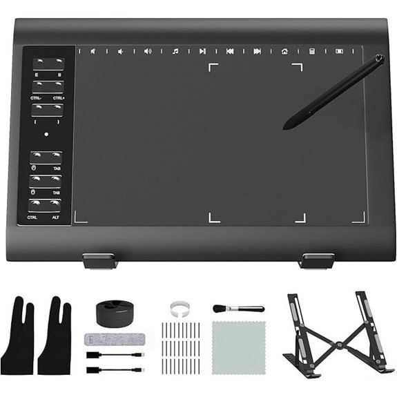 ienRon 12-Inch Drawing Tablet with Stand and Pen