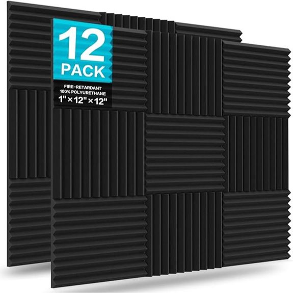 JBER 12 Pack Acoustic Foam Panels for Soundproofing