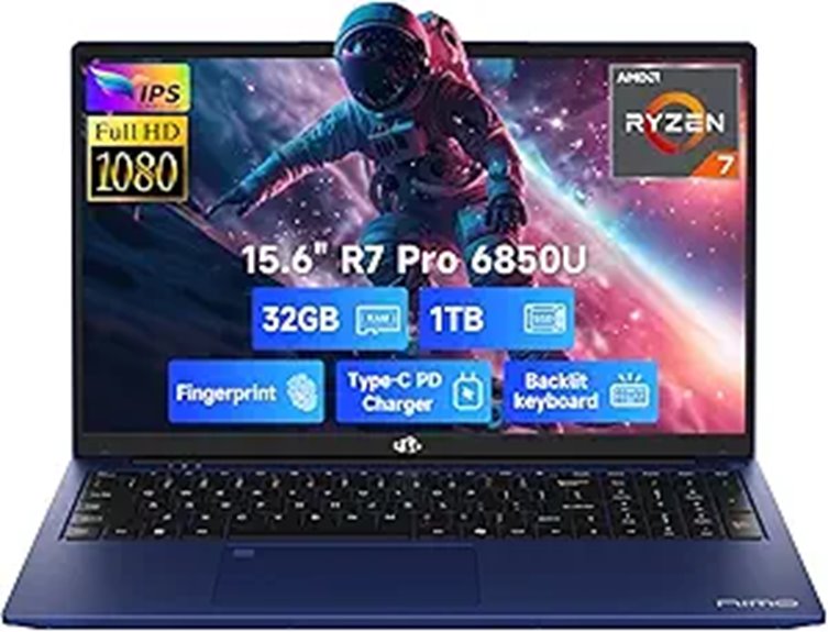 NIMO 15.6 FHD Gaming Laptop with Ryzen 7 Pro
