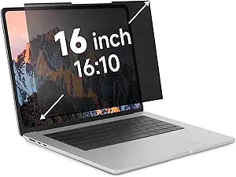 Nano-Suction 16-Inch Laptop Privacy Screen
