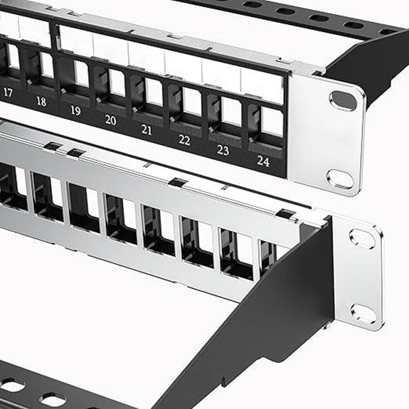 Jadaol 19” 24-Port Rack Mount Patch Panel