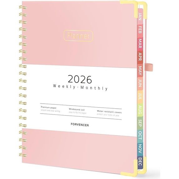 Forvencer 2026 Planner Hardcover Weekly & Monthly Calendar
