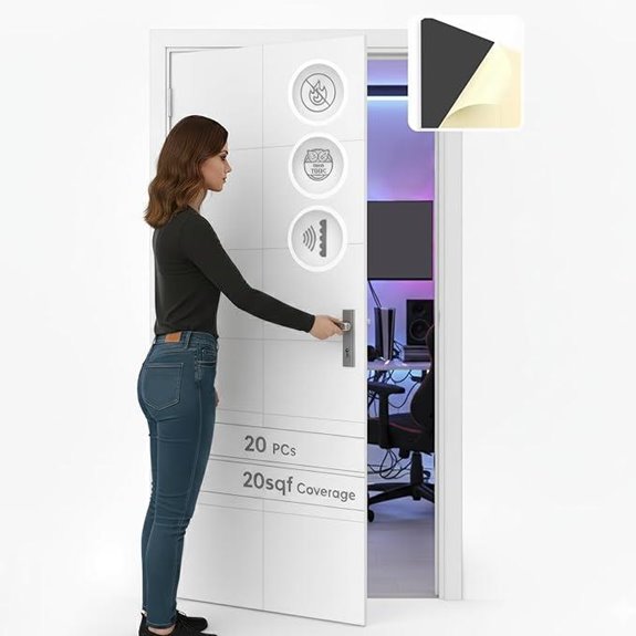 Arrowzoom 20 Pack Soundproof Door Foam Panels