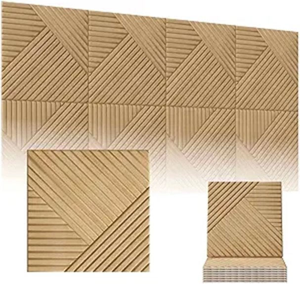 BTDVR 20 Pack Acoustic Wall Panels Self-Adhesive