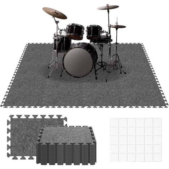 20-Piece Interlocking Soundproof Floor Mats Set