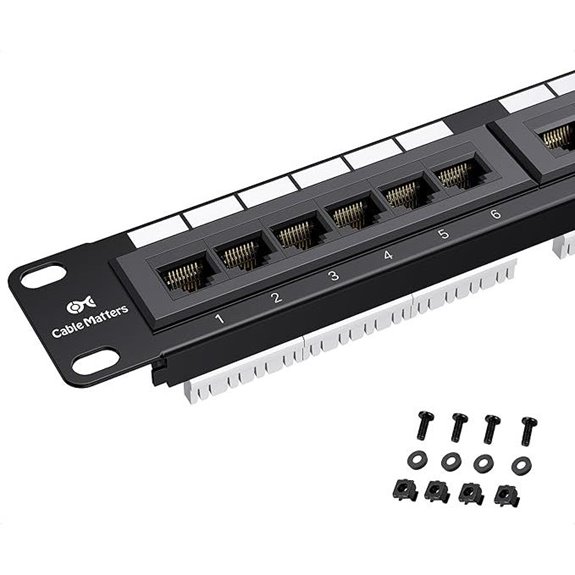 Cable Matters 24-Port Cat6 Network Patch Panel