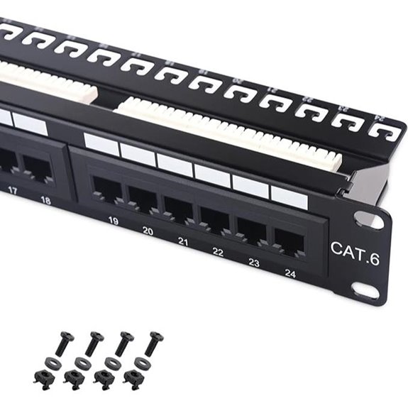 Cable Matters 24-Port Cat6 Patch Panel Wall/Rack Mount