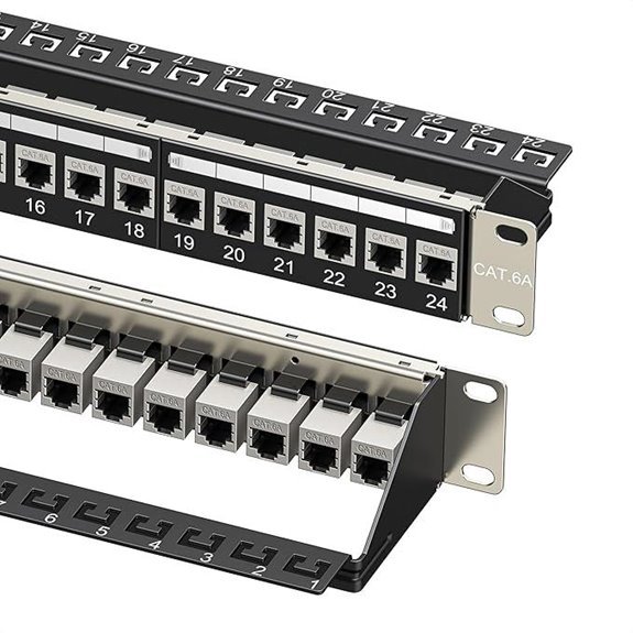 Cable Matters 24-Port Cat6A Ethernet Patch Panel