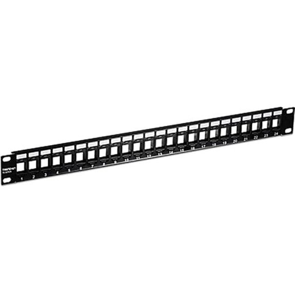 TRENDnet 24-Port Keystone Patch Panel 1U Black