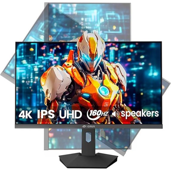 CRUA 27” 4K Gaming Monitor with Adjustable Stand