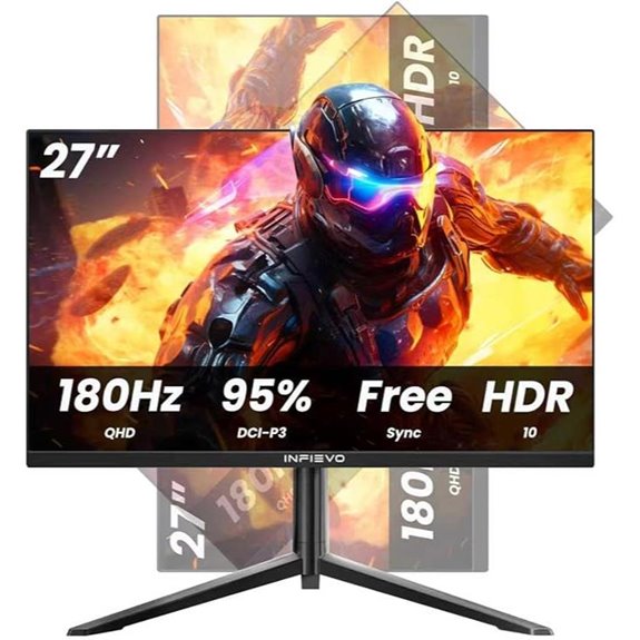 INFIEVO 27 QHD Gaming Monitor with Adjustable Stand