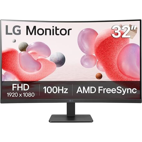 LG 32-Inch Curved FHD Monitor with AMD FreeSync