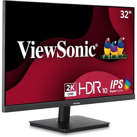 ViewSonic 32-Inch QHD IPS Monitor with HDMI & DisplayPort