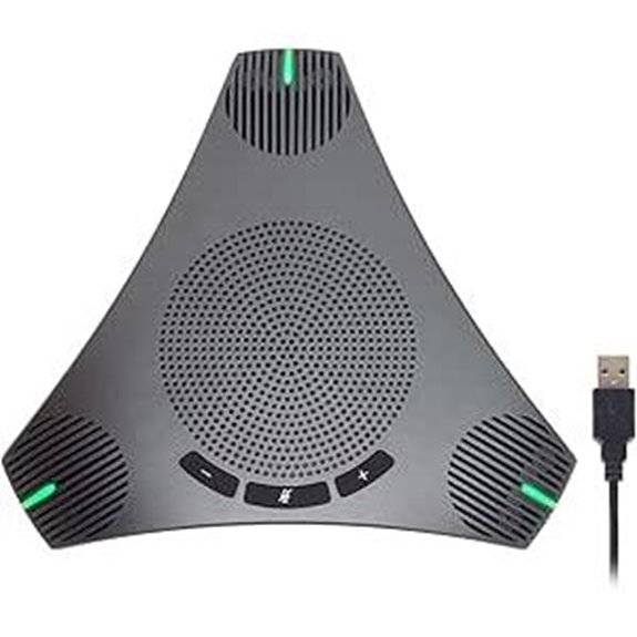 Omnidirectional USB Conference Microphone with Noise Cancellation