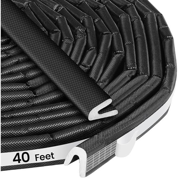 40FT Self-Adhesive Weatherstripping Door Seal