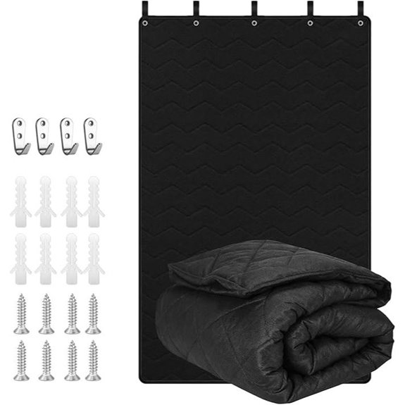 Soundproof Curtain 48x78 Acoustic Noise Blocking Blanket