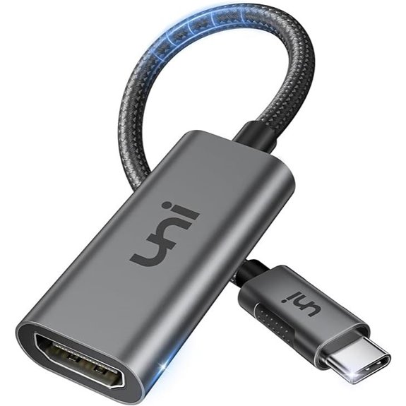 USB-C to HDMI Adapter 4K@60Hz for MacBook Surface Galaxy