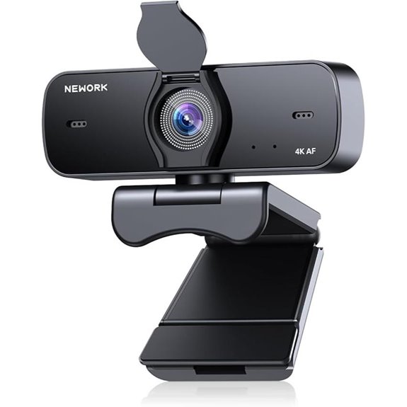 4K Webcam for PC with Noise Reduction & Privacy
