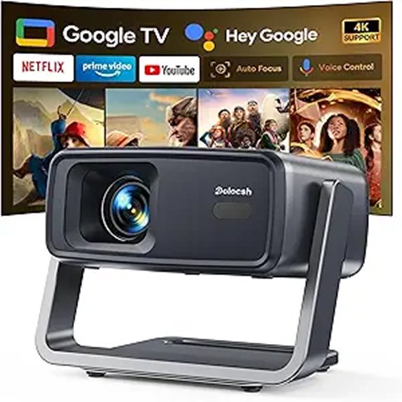 4K WiFi & Bluetooth Smart Portable Projector