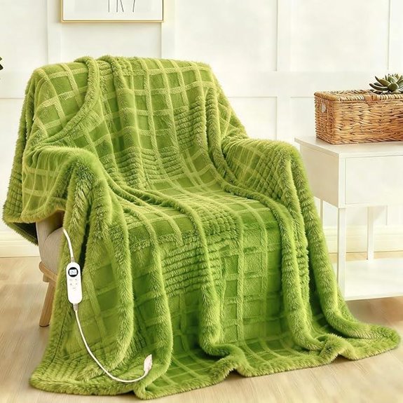 Heated Electric Blanket 50x60 12 Heat Levels