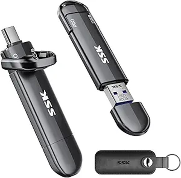 SSK 512GB USB SSD Drive with Dual Ports
