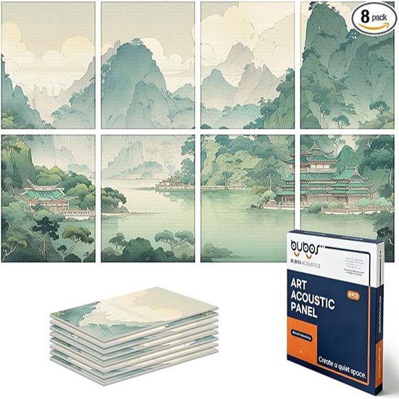 BUBOS 8 Pack Acoustic Wall Panels for Soundproofing