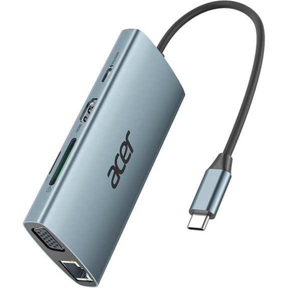 Acer 9-in-1 USB C Hub with 4K HDMI and Power