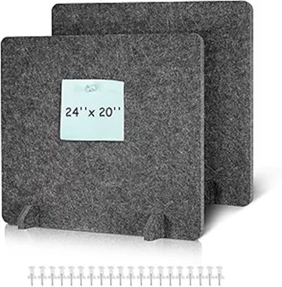 Dollar Boss Acoustic Desk Dividers with Pushpins