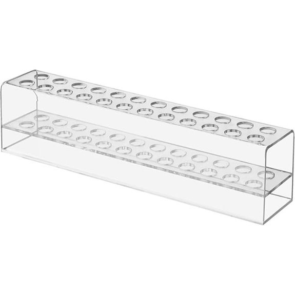 Acrylic 24-Slot Pen Holder for Desk and Makeup