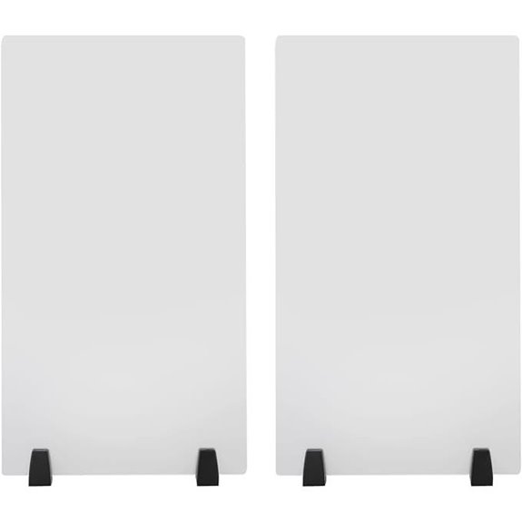 2-Pack Acrylic Desk Privacy Panels (30x18 inches)