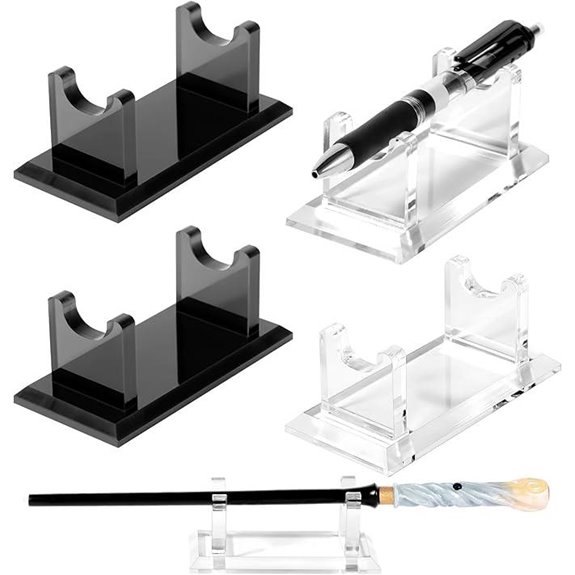 Acrylic Pen Display Stand Set (4 Pack)