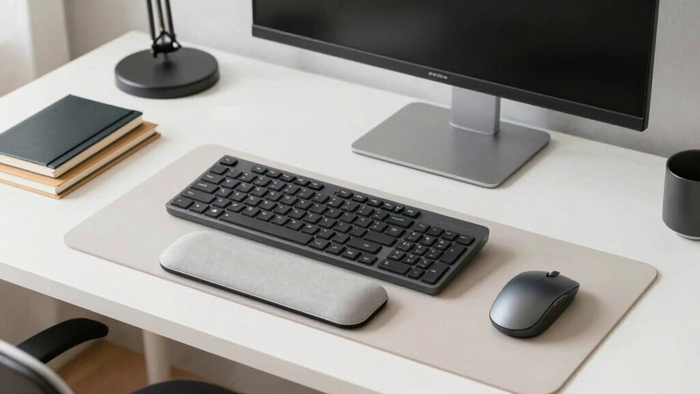 adjust desk for hand comfort