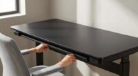 adjust desk for shoulder relief
