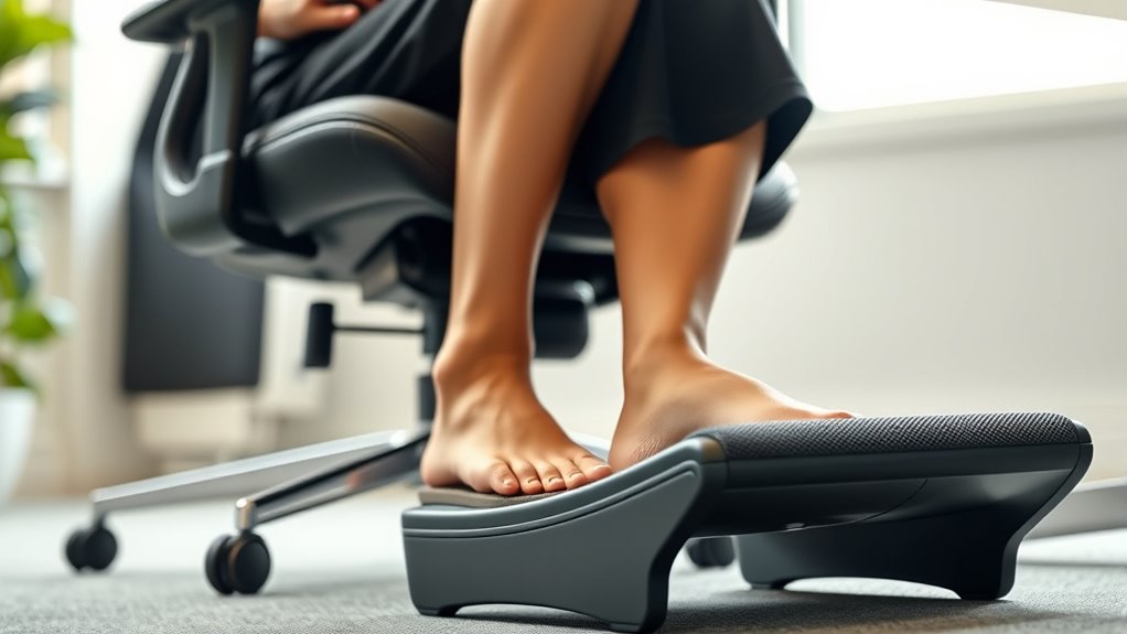 adjust footrest for proper alignment