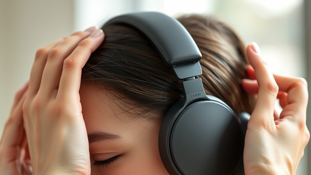 adjust headphone fit comfortably