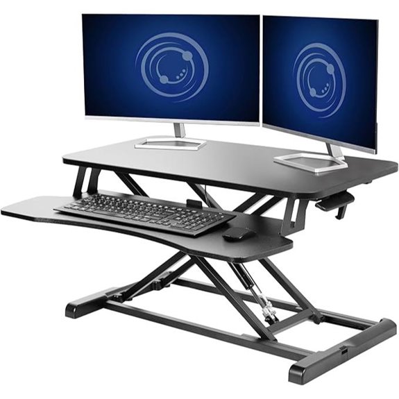 VIVO 32-Inch Adjustable Sit-Stand Desk Converter