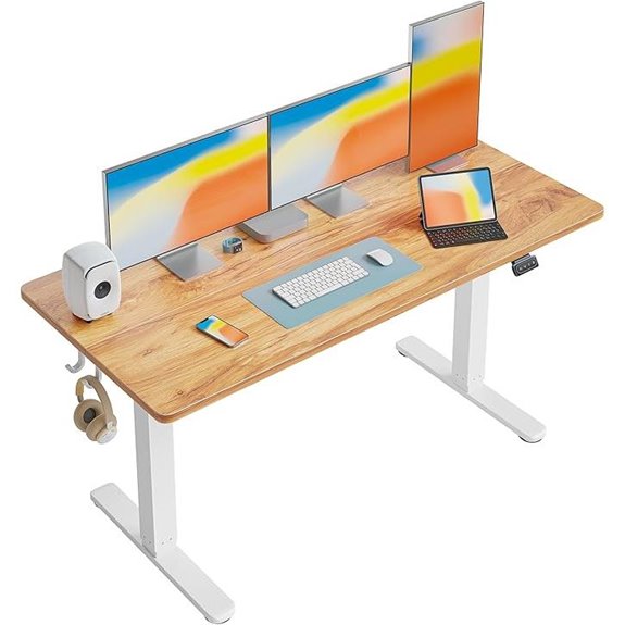 FEZIBO Adjustable Standing Desk 60x24 Inches