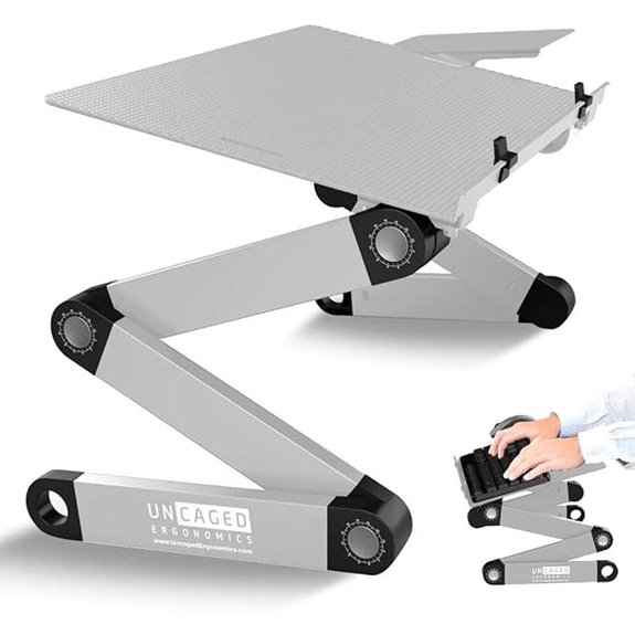 Uncaged Ergonomics Adjustable Aluminum Keyboard Tray