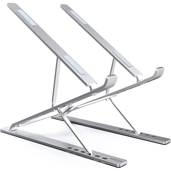 Laptop Stand Adjustable Portable Aluminum for 10 - 17 Laptop Tablet