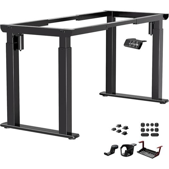 JWX Adjustable Electric Standing Desk Frame (Black)