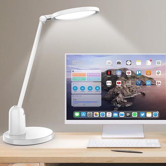 Dimmable Eye-Caring Desk Lamp with Stepless Dimming