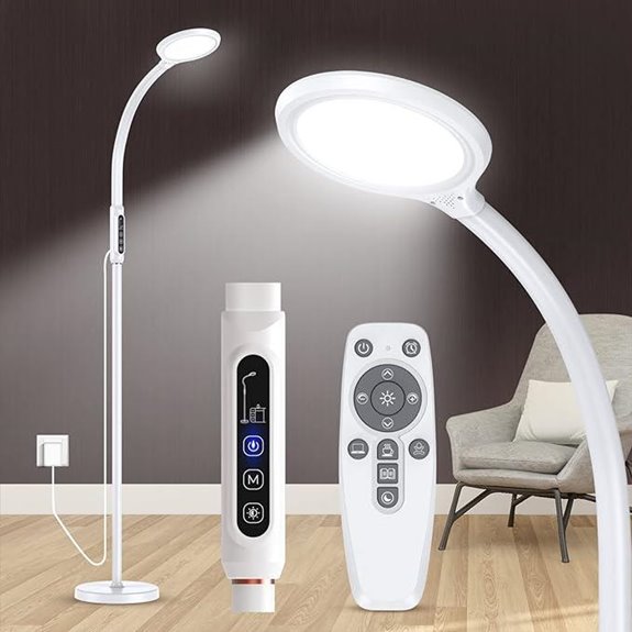 Full Spectrum Light Therapy Lamp with Brightness Controls