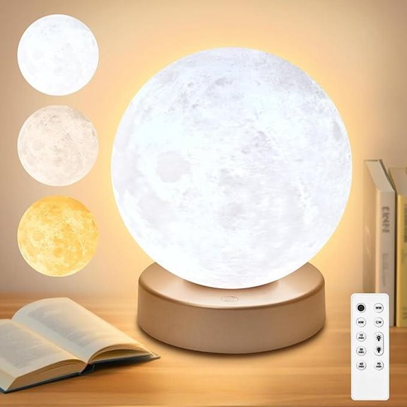 Light Therapy Lamp with Adjustable Brightness and Remote